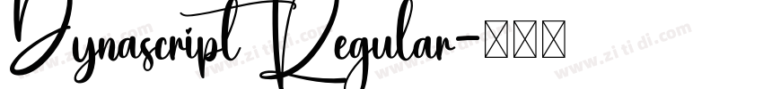 Dynascript Regular字体转换
